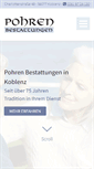 Mobile Screenshot of pohren-bestattungen.de